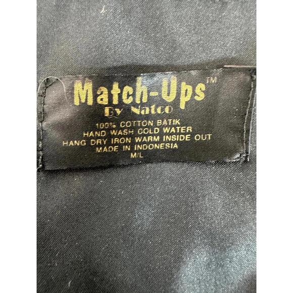 Vintage Beaded Batik Vest Boho Festival Statement Layering Top Fall Holiday - Picture 5 of 5